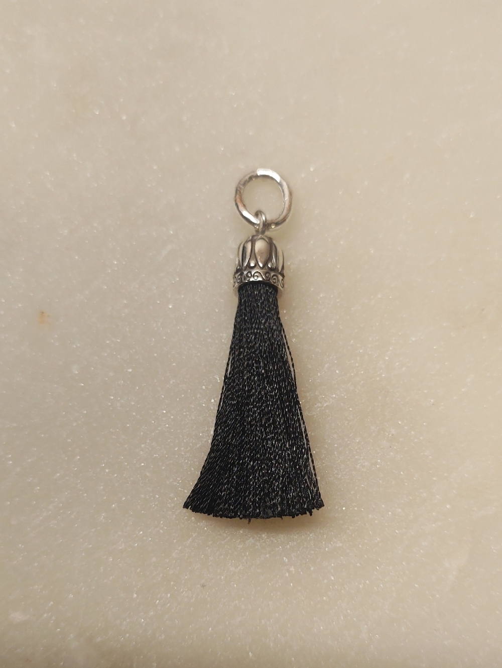 Brighton Tahlia Tassel Amulet, Black Charm/Necklace/Purse Charms/Key Fobs